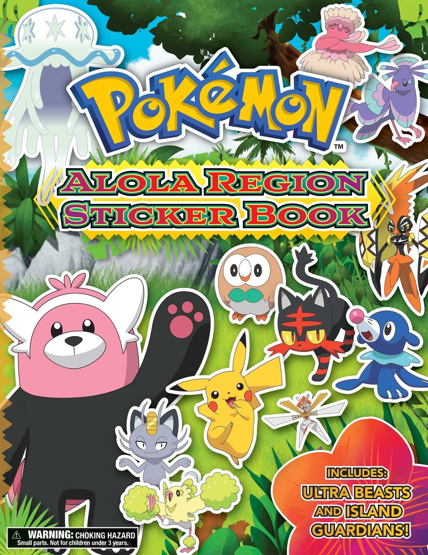 Pokemon Alola Region Sticker Book Manga