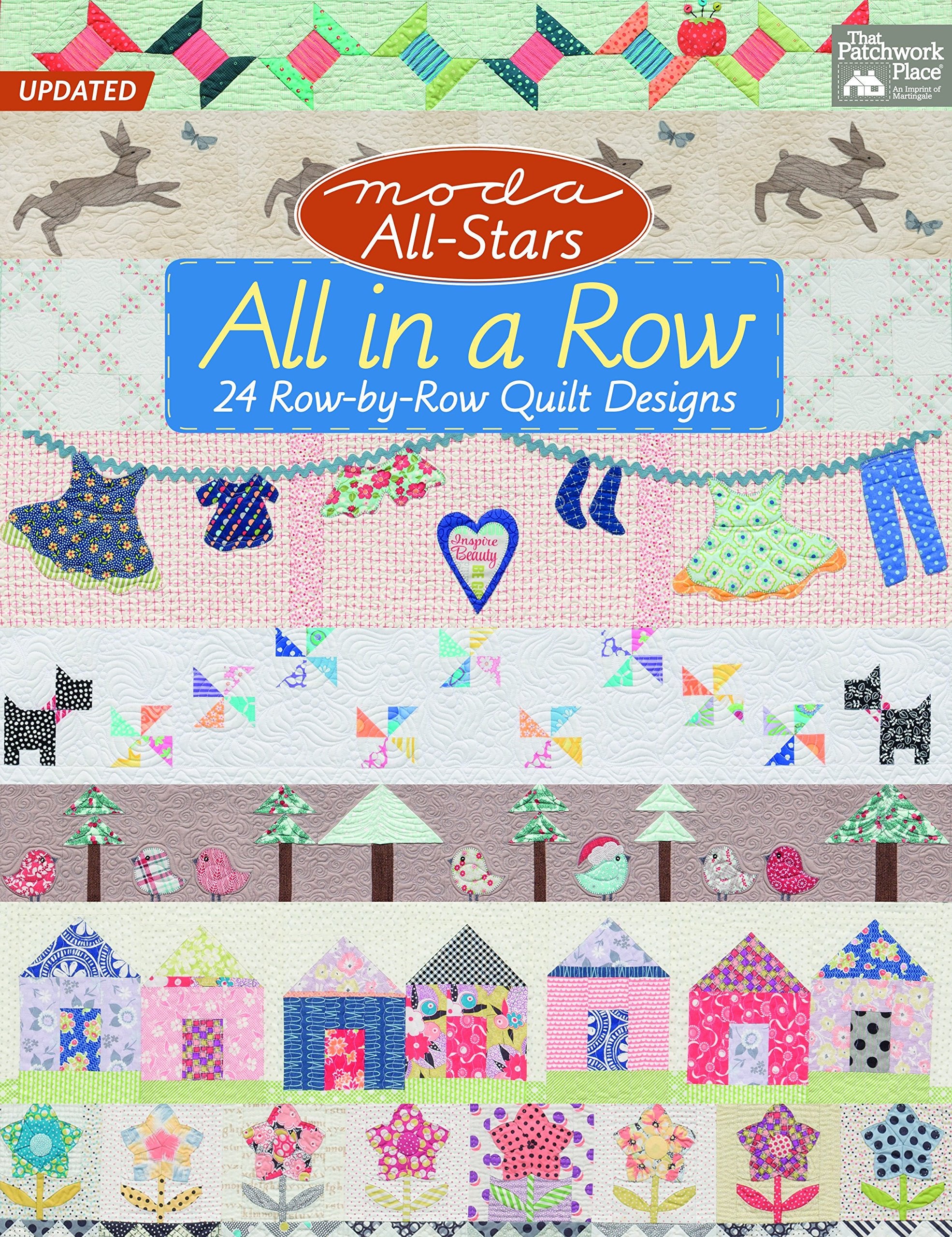 Moda All-Stars All in a Row: 24 Row-by-Row Quilt Designs book