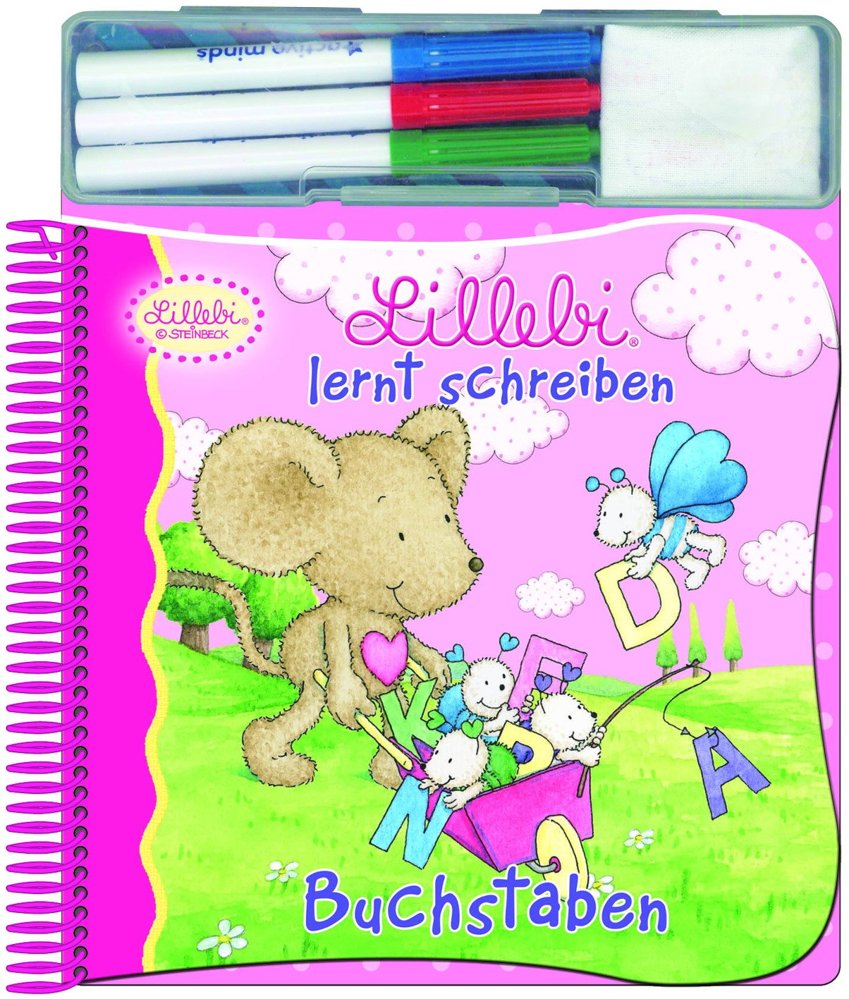 Lillebi lernt schreiben, Buchstaben, m. 3 Stiften: Mit abwischbaren Seiten Children's books