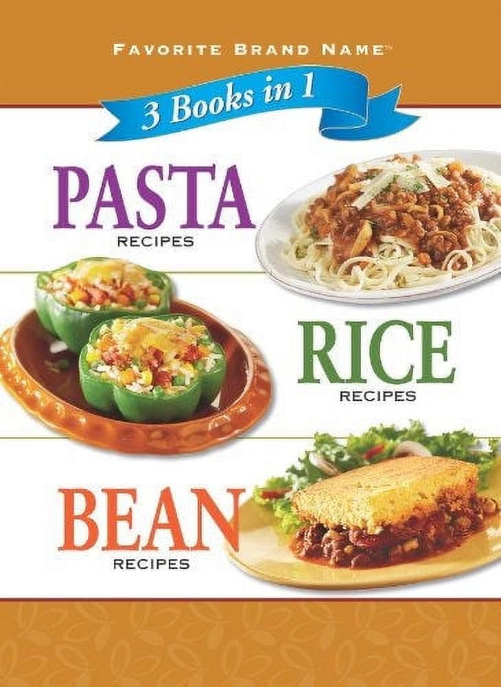 Title: 3 Cookbooks in 1 Pasta Recipes Rice Recipes Bean book