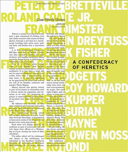 A Confederacy of Heretics (Getty Publications – (Yale)) Architecture