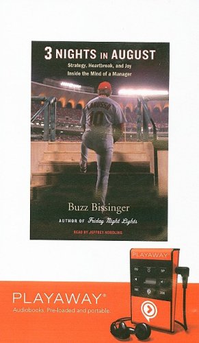 3 Nights in August: Strategy, Heartbreak, and Joy Inside the Mind of a Manager : Strategy, Heartbreak, and Joy, Library Edition (Playaway Adult Fiction) Leisure & Fun