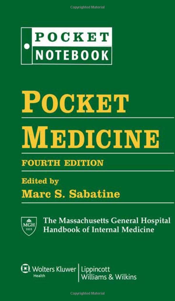 Pocket Medicine: The Massachusetts General Hospital Handbook of Internal Medicine (Pocket Medicine Series) Medicine