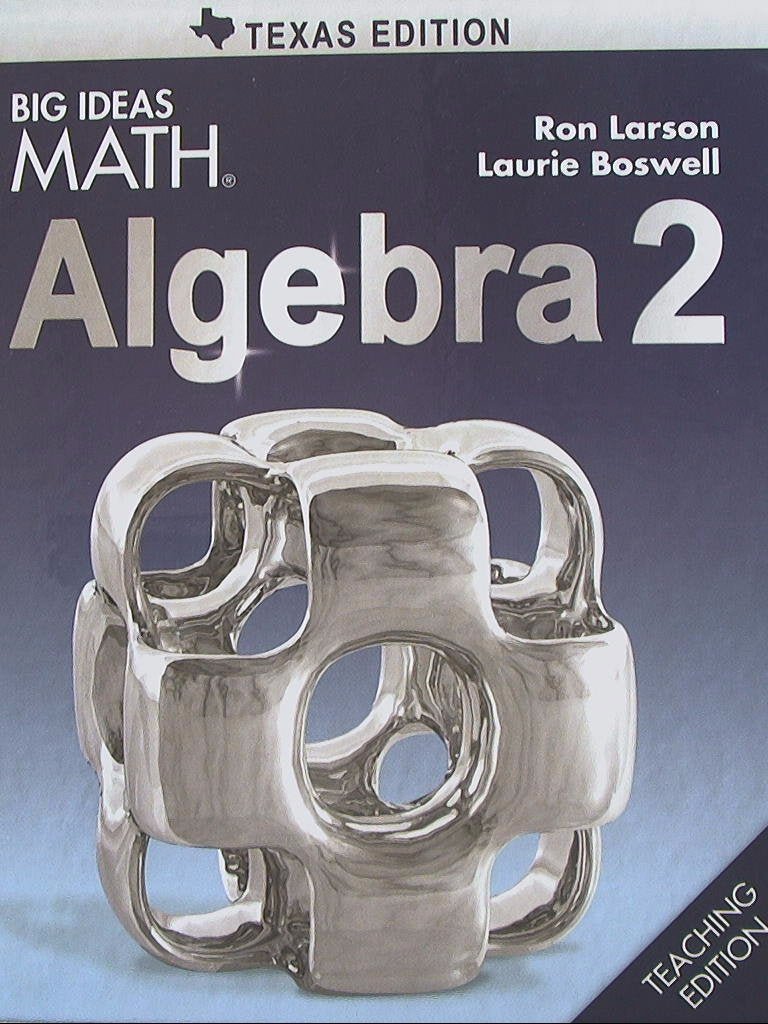 Big Ideas MATH, Algebra 2, Texas Edition, Teaching Books
