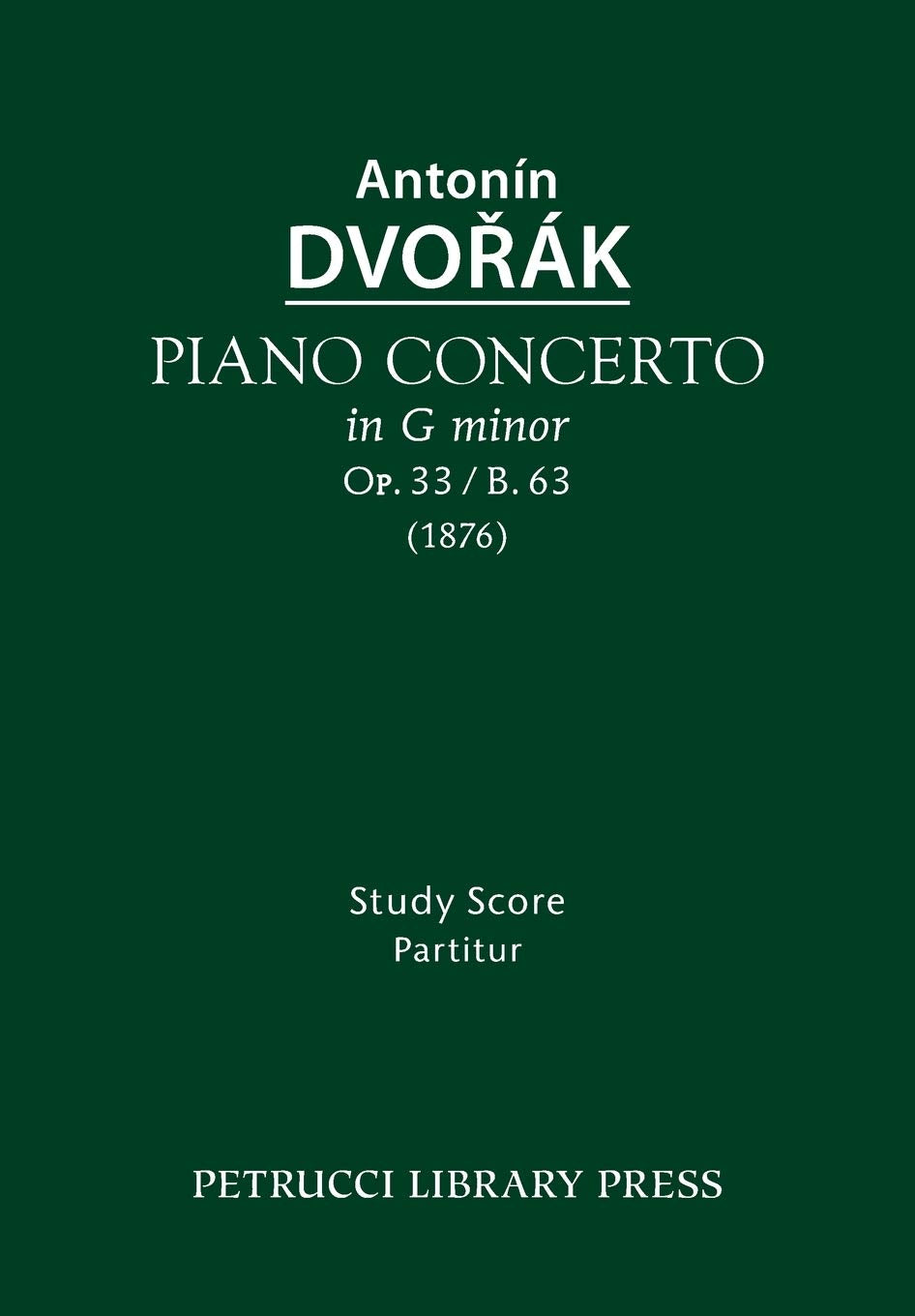 Piano Concerto, Op.33 / B.63 Art & Literature