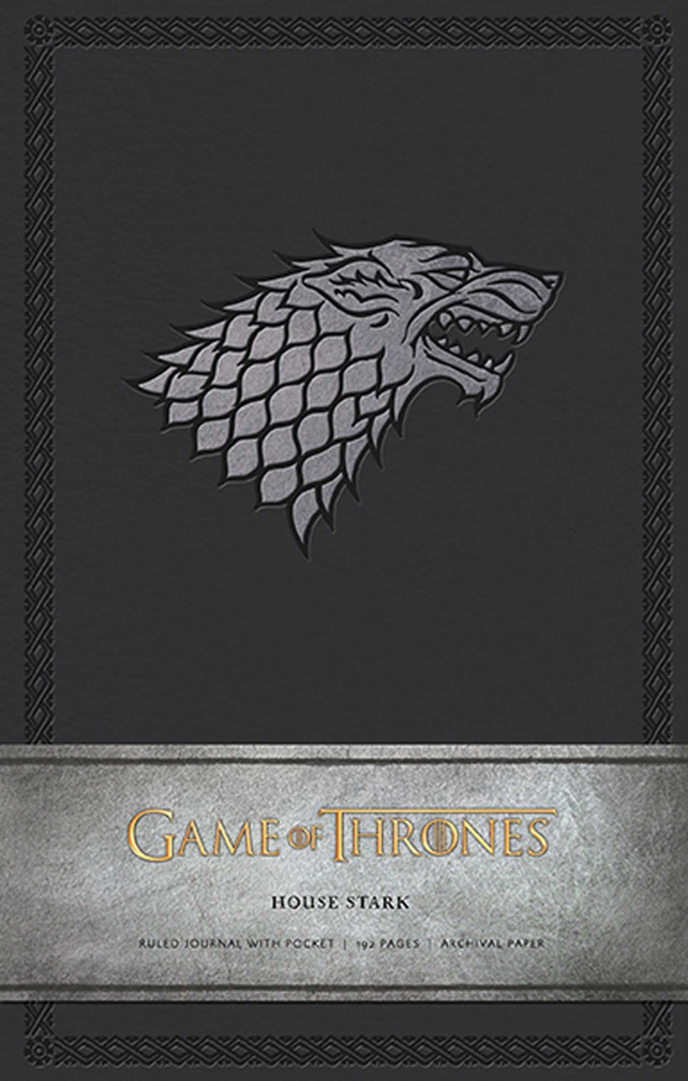 Game of Thrones: House Stark Hardcover Ruled Journal: Large Ruled Journal Stationery