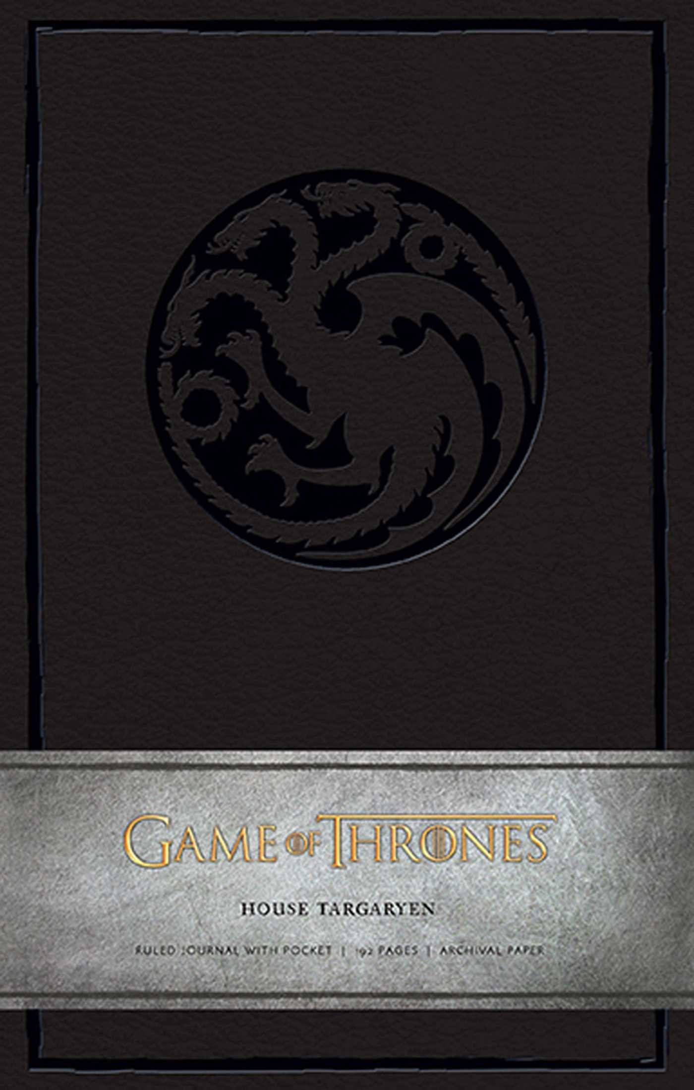 Game of Thrones: House Targaryen Hardcover Ruled Journal Stationery