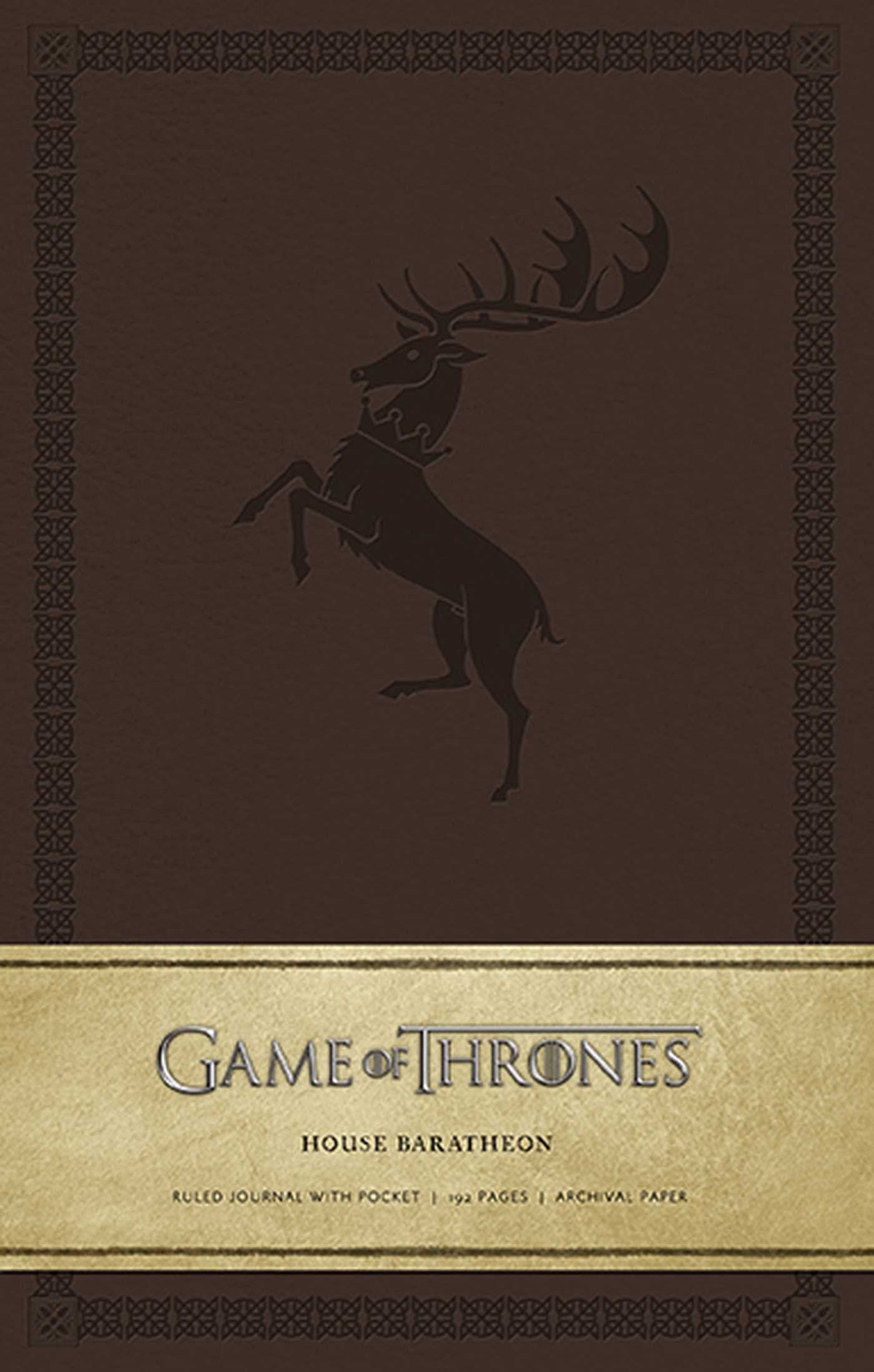 GAME OF THRONES: HOUSE BARATHEON HARDCOVER RULED JOURNAL Film, Art & Culture