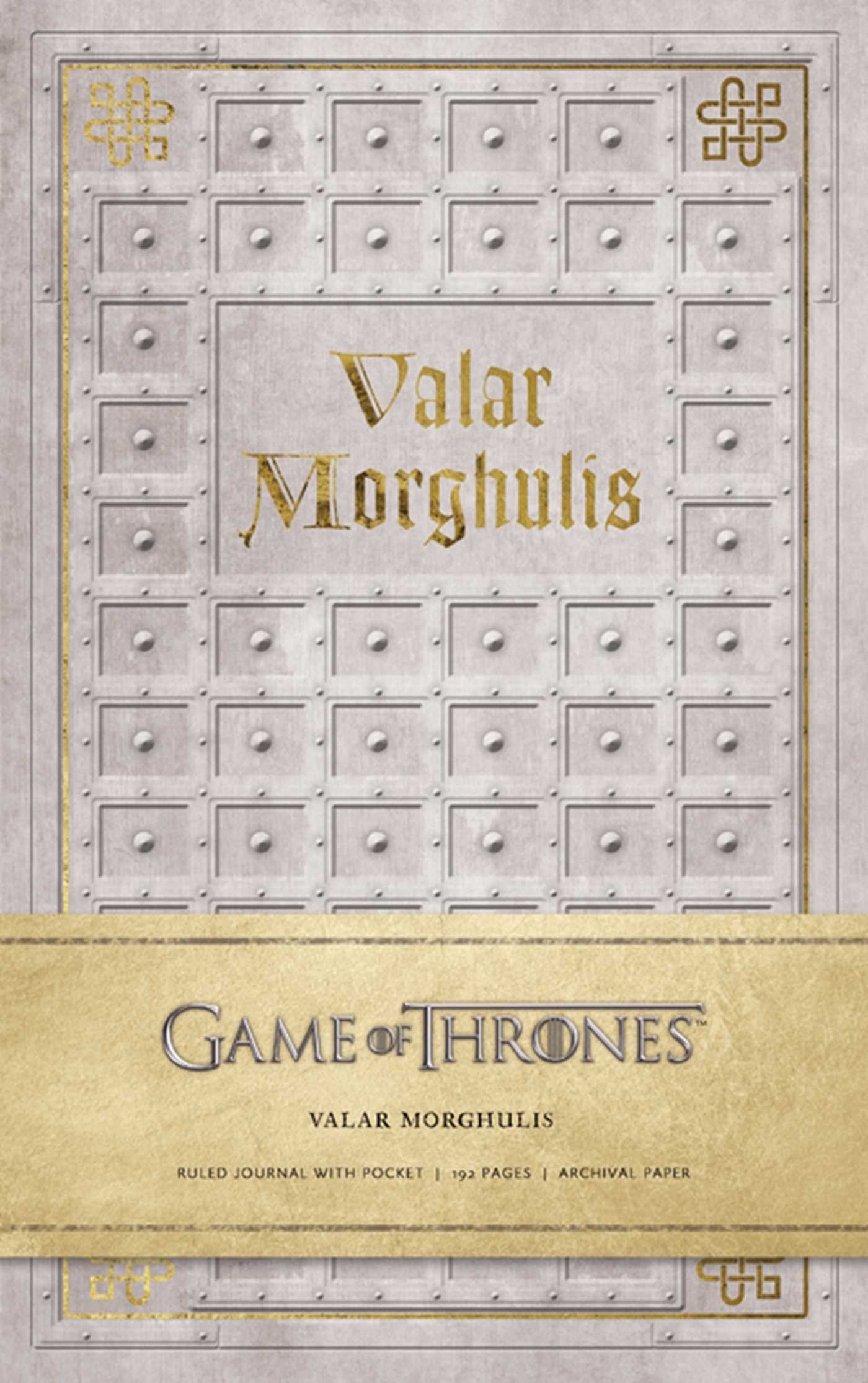 GAME OF THRONES: VALAR MORGHULIS HARDCOVER RULED JOURNAL Film, Art & Culture
