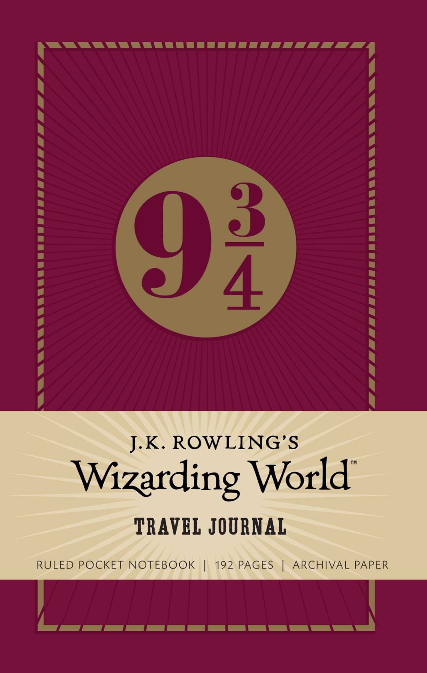 J.K. Rowling's Wizarding World: Travel Journal: Ruled Pocket Notebook (Harry Potter) Stationery