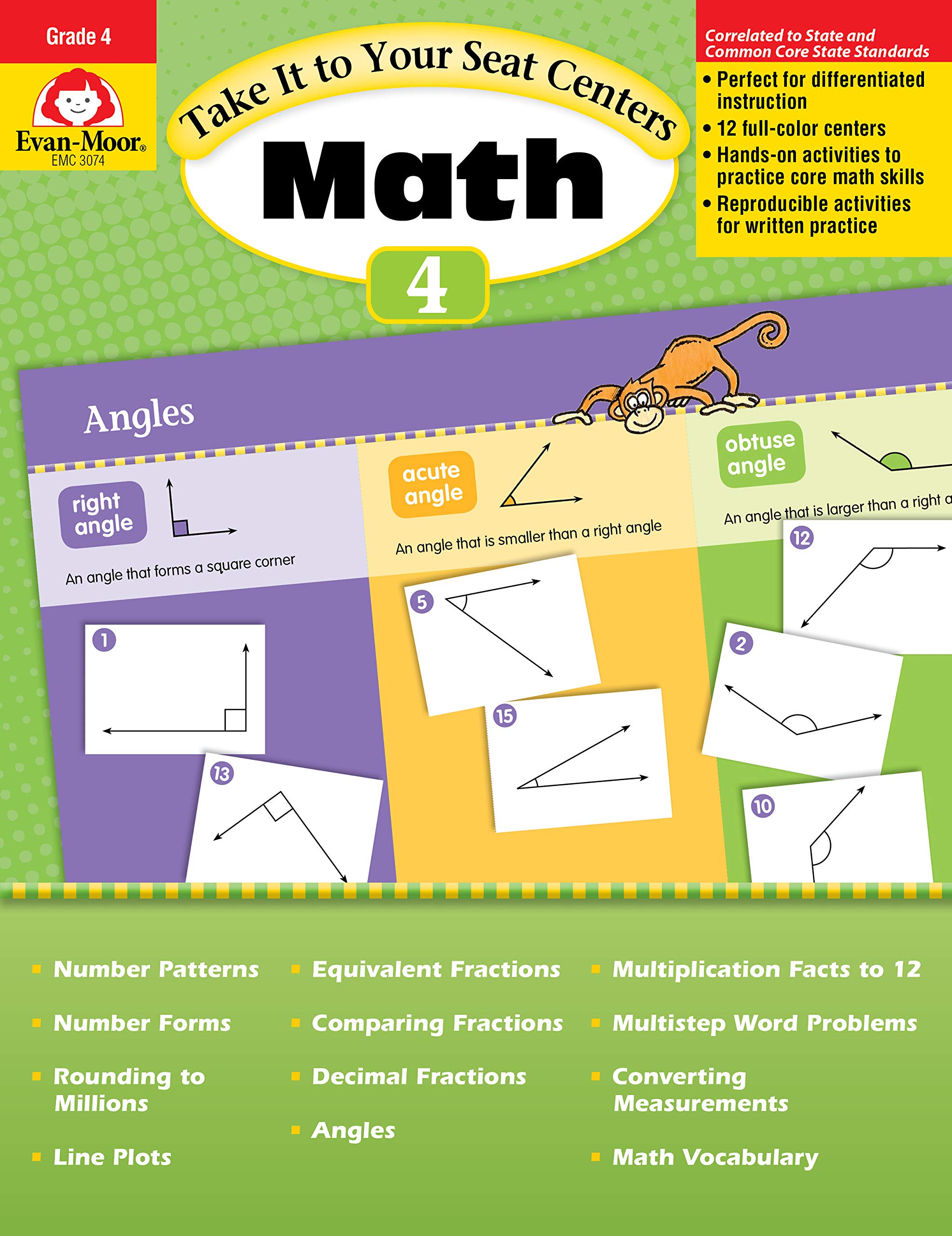 Take It to Your Seat Math Centers, Grade 4 (Take It to Your Seat Centers) Education & Training