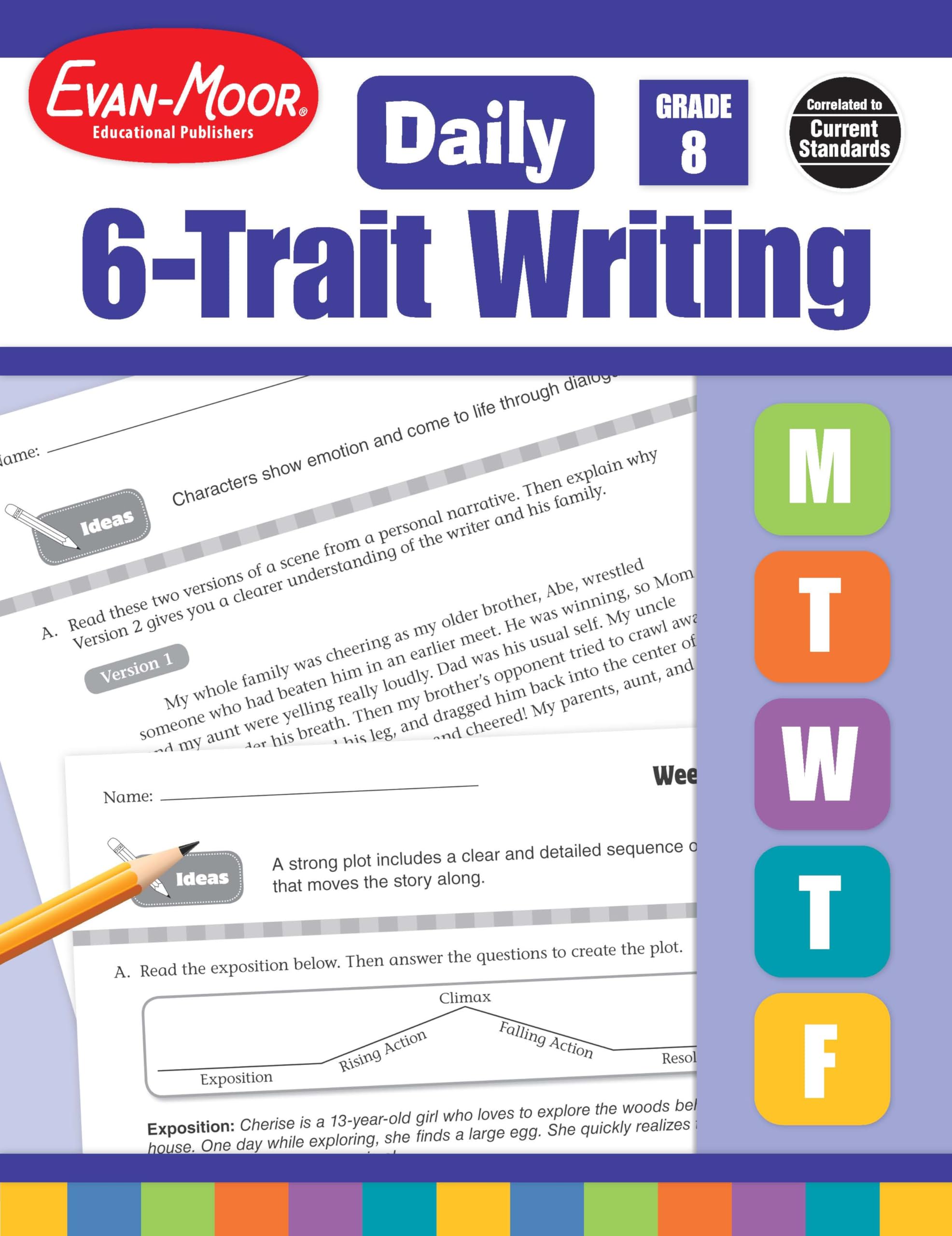 Daily 6-Trait Writing Grade 8 book