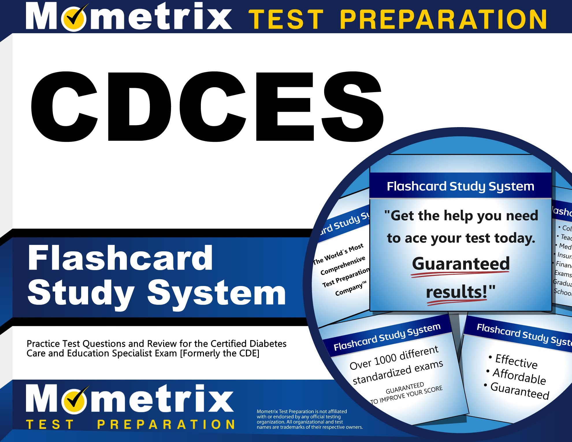Certified Diabetes Educator Exam Flashcard Study System: Cde Test Practice Questions & Review for the Certified Diabetes Educator Exam Medicine