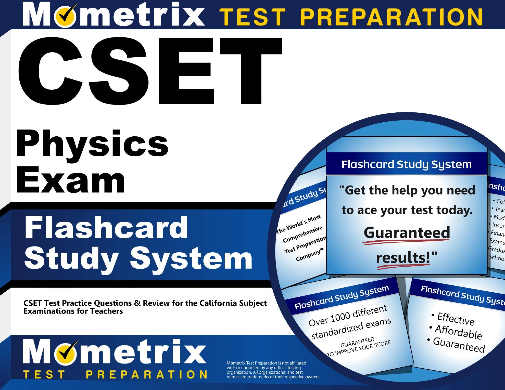 Cset Physics Exam Flashcard Study System: Cset Test Practice Questions & Review for the California Subject Examinations for Teachers Reference Books