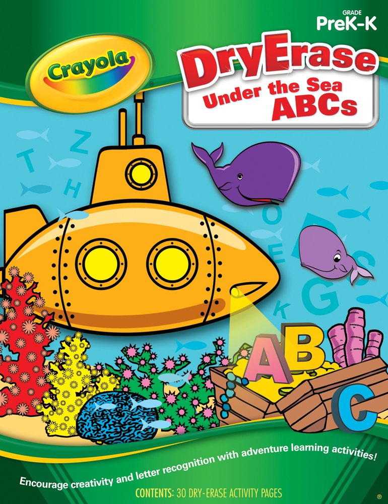 Dry Erase Under the Sea ABCs PreK-K (Crayola Actvity Book) - Paperback book