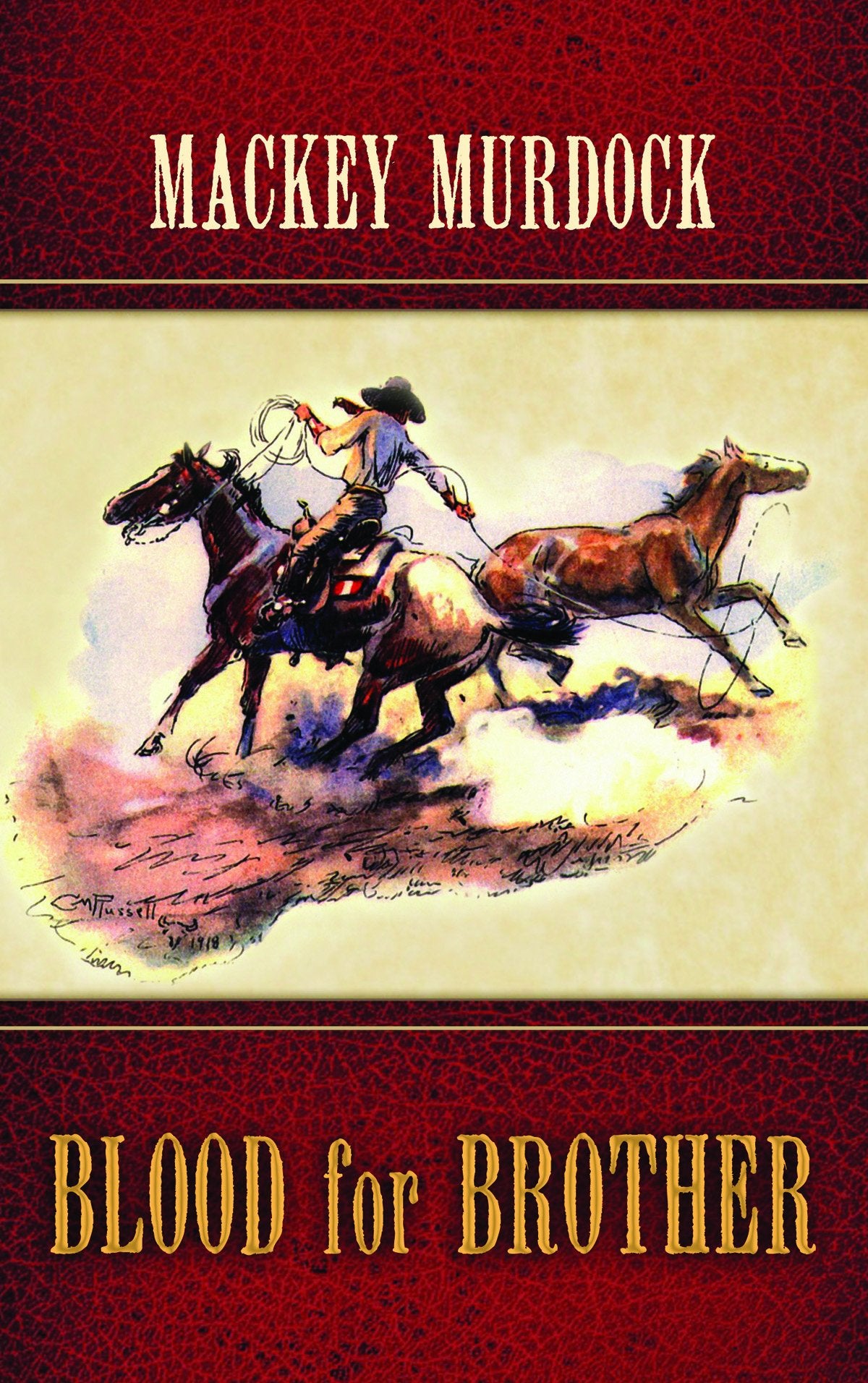 Blood for Brother (Center Point Western - Large Print) Historical Fiction