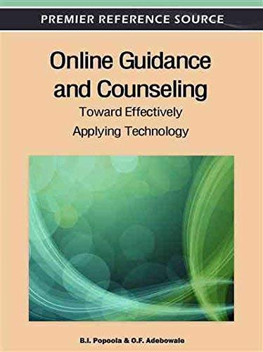 Online Guidance and Counseling: Toward Effectively Applying Technology Self-help