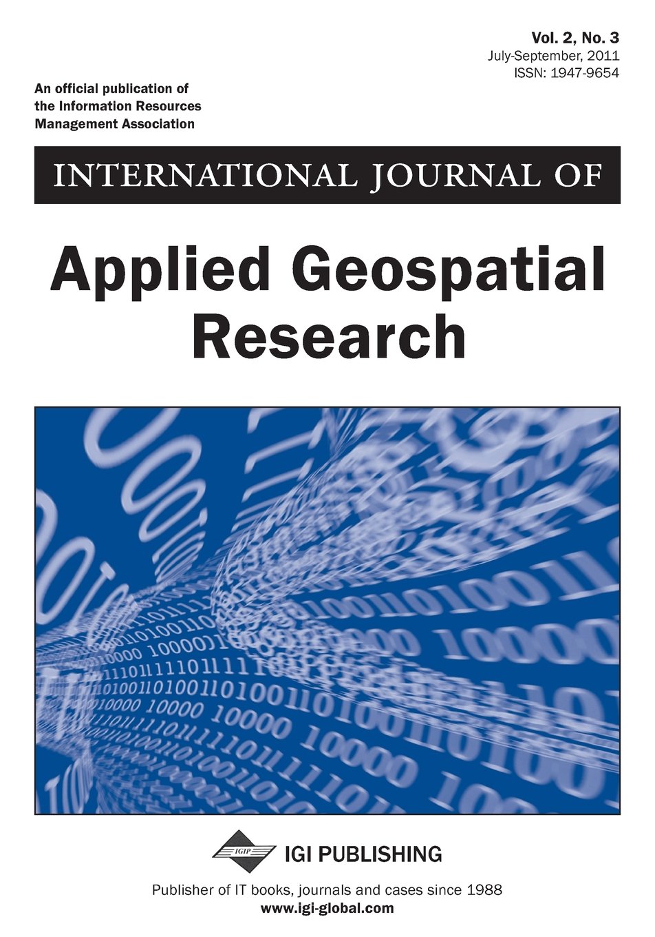 International Journal of Applied Geospatial Research (Vol. 2, No.3) Books