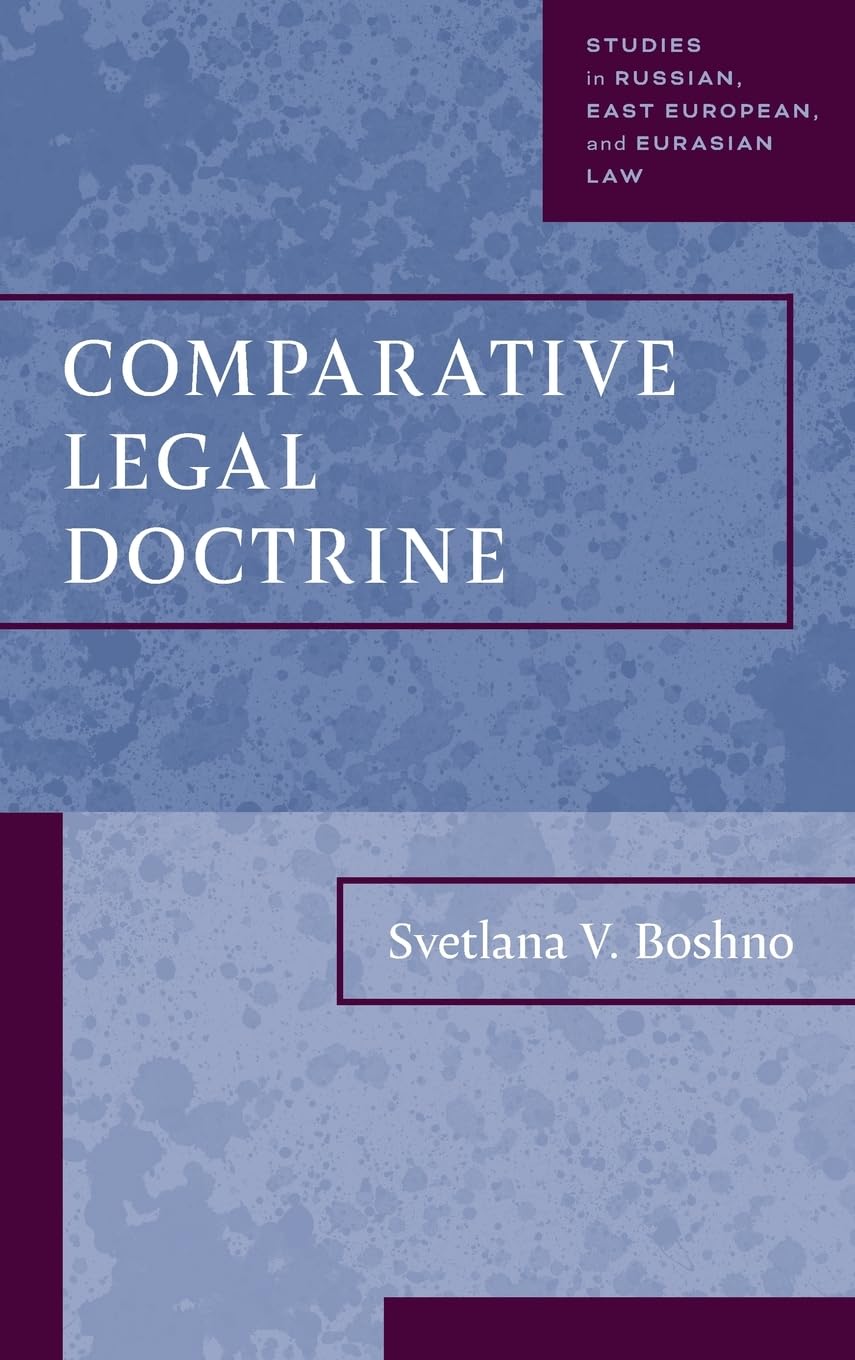 Comparative Legal Doctrine Law