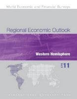 REGIONAL ECONOMIC OUTLOOK AVRIL 2011 WESTERN HEMISPHERE book