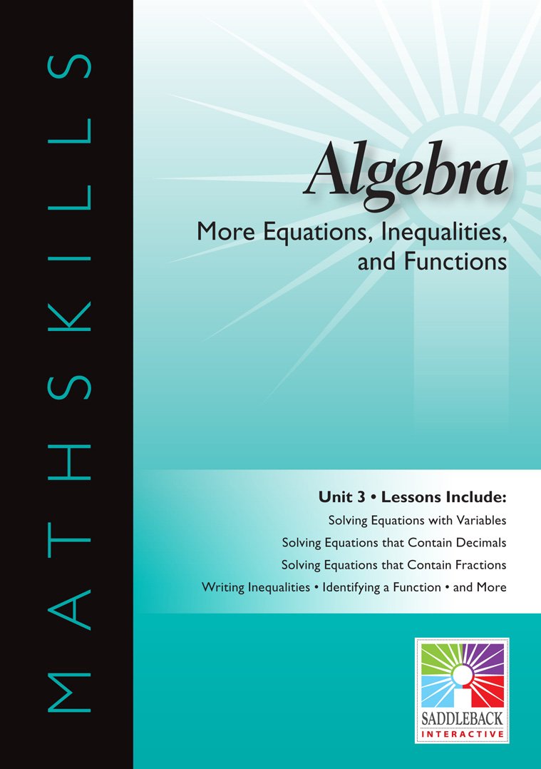 More Equations, Inequalities, and Functions Education