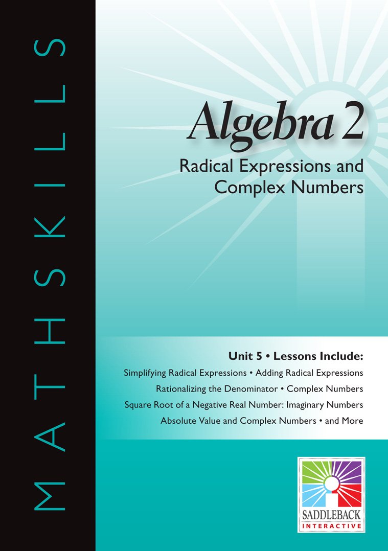 Product Image: Algebra 2, Unit 5: Radical Expressions and Complex Numbers (Mathskills)