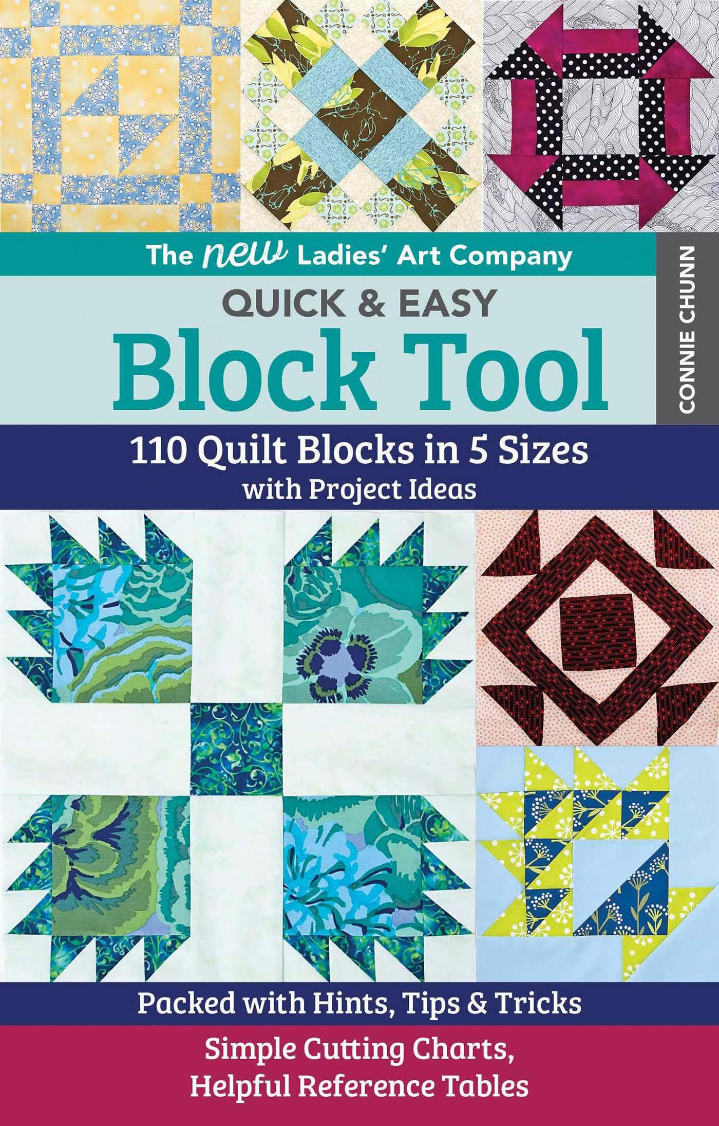 The New Ladies' Art Company Quick & Easy Block Tool: 110 Quilt Blocks in 5 Sizes with Project Ideas - Packed with Hints, Tips & Tricks - Simple Cuttin Hobbies & Crafts