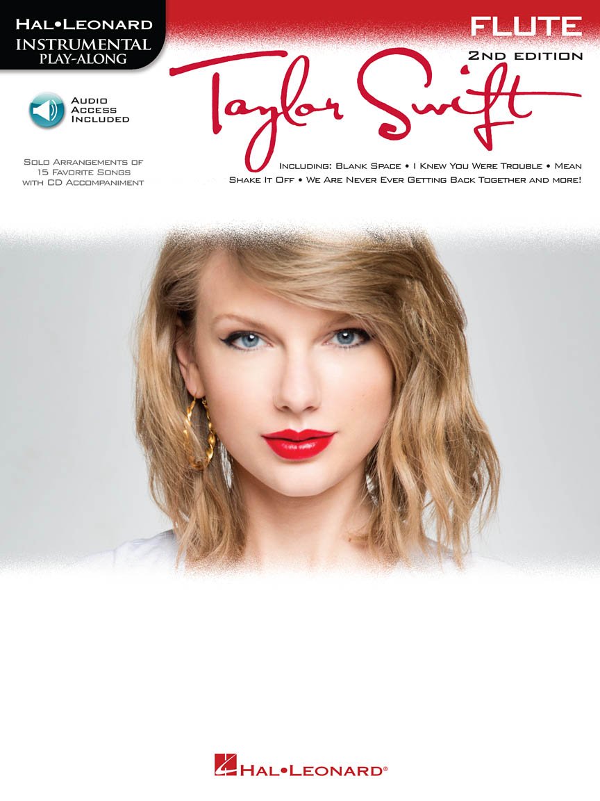 Taylor Swift Flute Play-Along Book/Online Audio Sheet Music