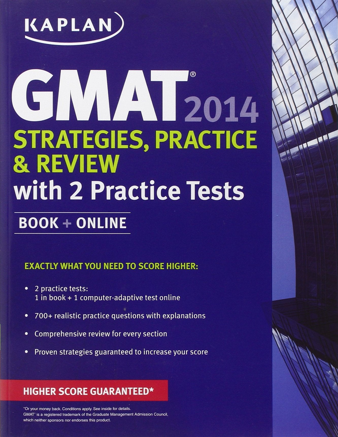 Kaplan GMAT 2014 Strategies, Practice, and Review with 2 Practice Tests: book + online book