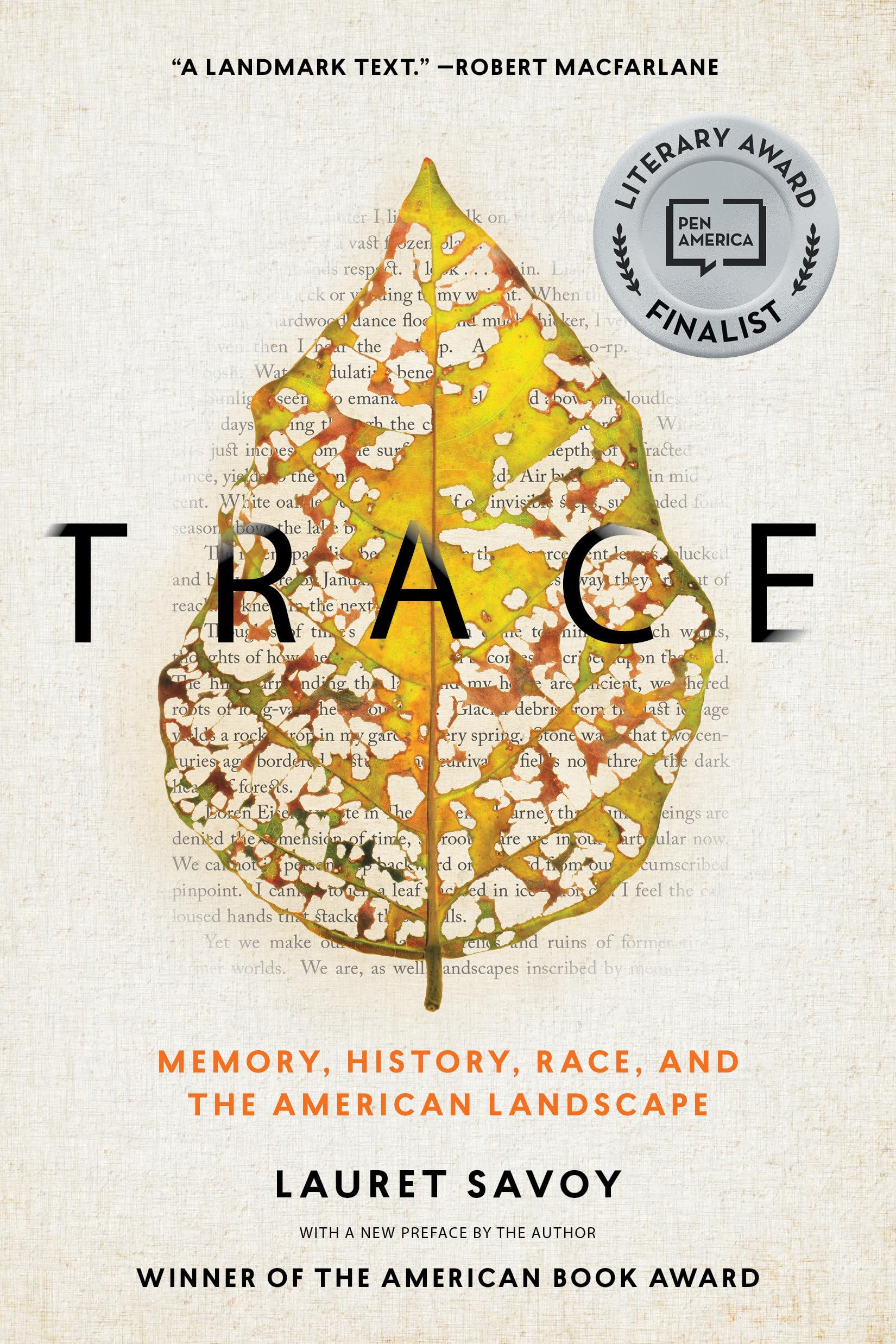 Trace: Memory, History, Race, and the American Landscape Books