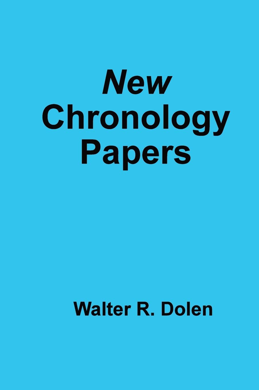 Product Image: New Chronology Papers