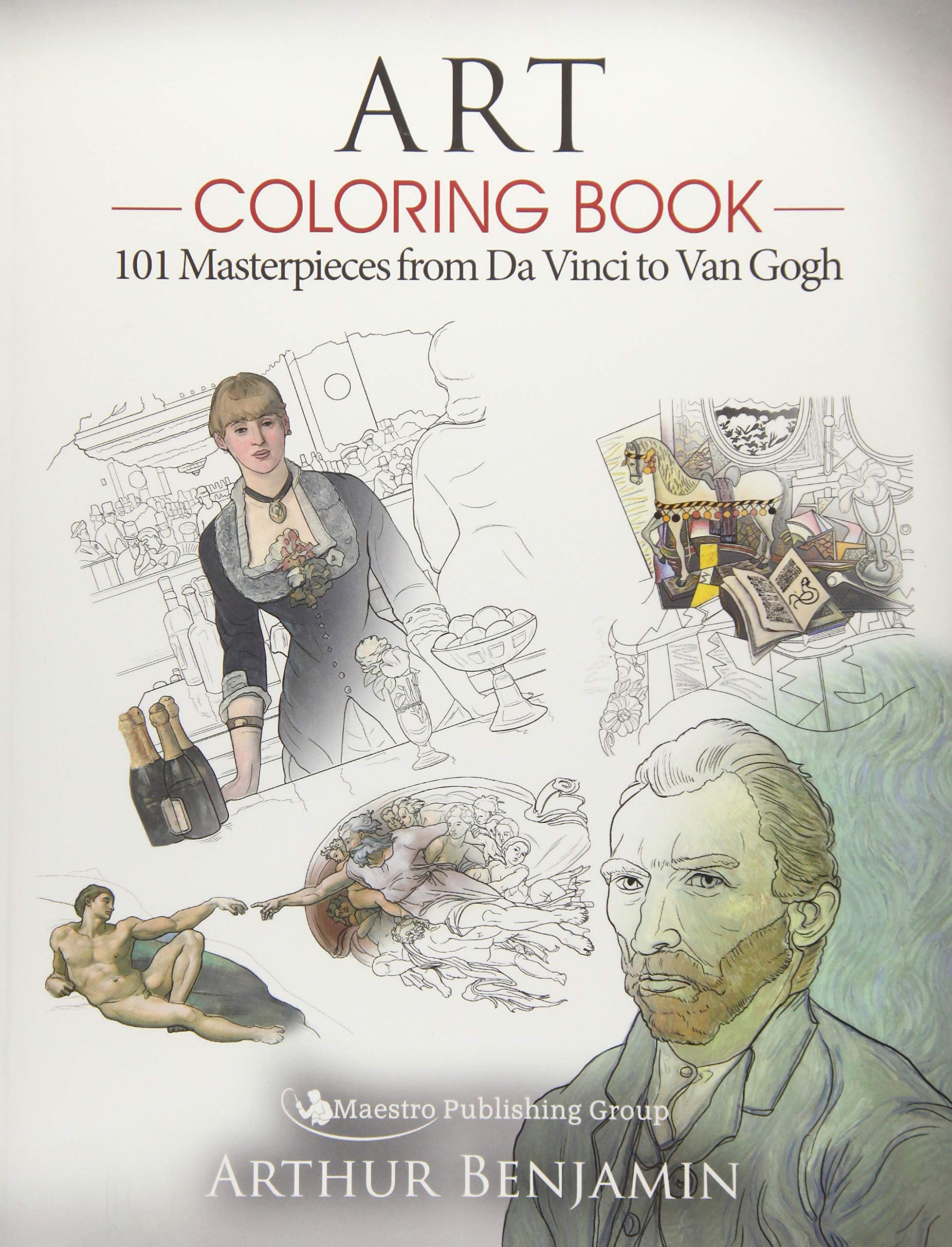 Art Coloring Book: 101 Masterpieces from Da Vinci to Van Gogh book