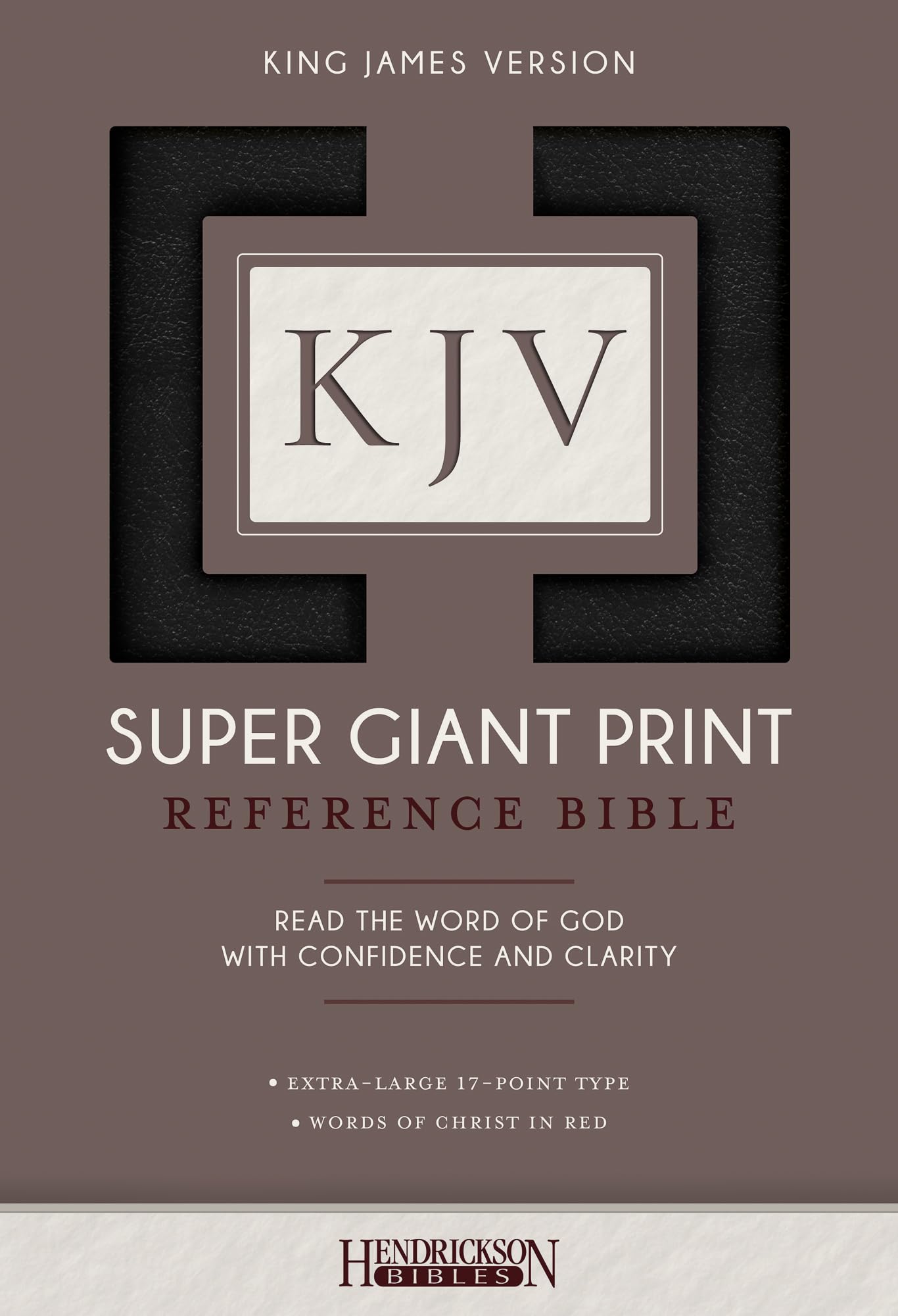 KJV Super Giant Print Bible: King James Version, Black, Imitation Leather, Super Giant Print Reference Bible Film, Art & Culture