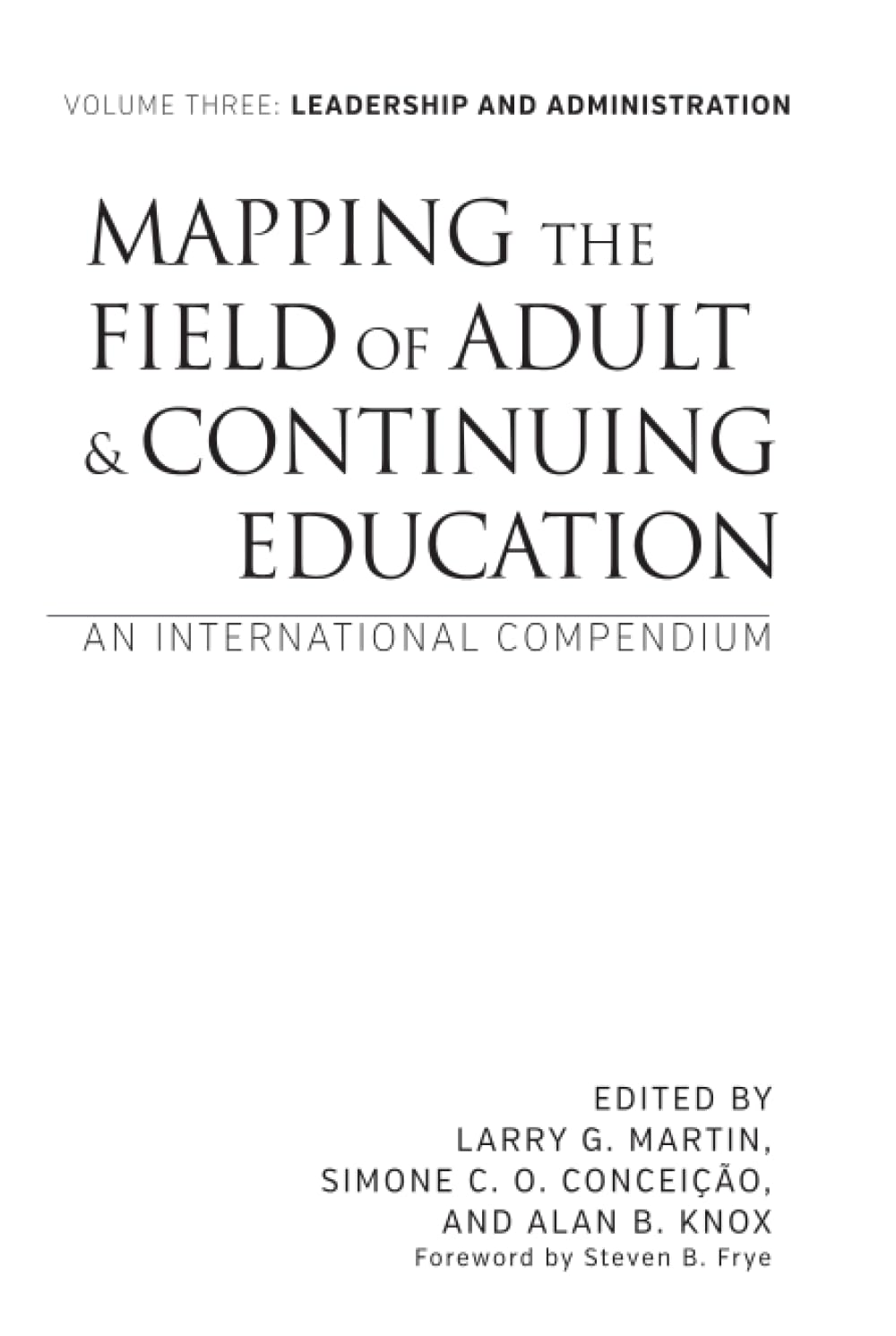 Mapping the Field of Adult and Continuing Education Study Guides