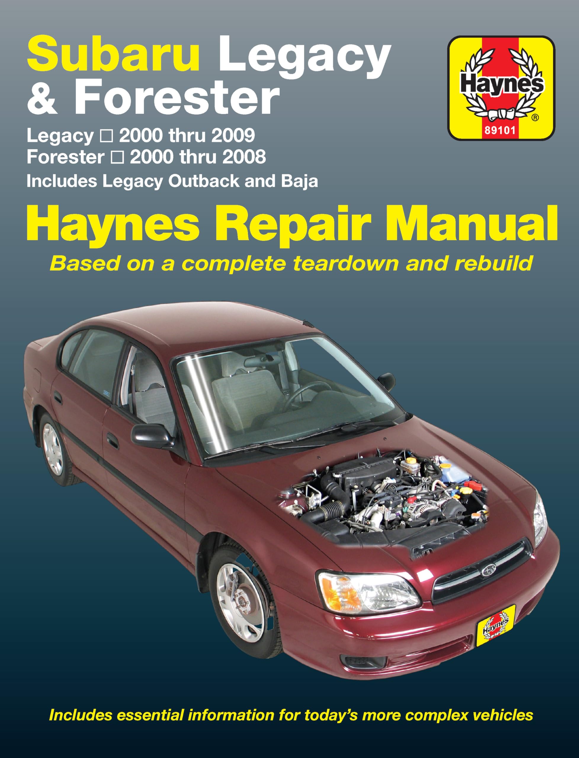 Subaru Legacy & Forester covering Legacy (2000-2009) & Forester (2000-2008), inc. Legacy Outback & Baja Haynes Repair Manual (USA) book