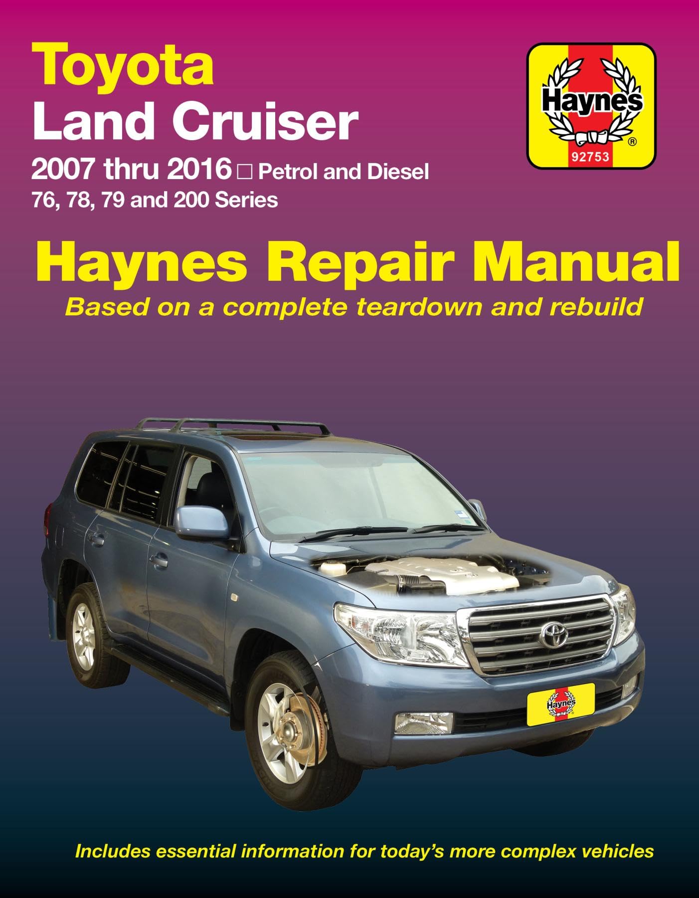 Toyota Land Cruiser Petrol And Diesel: 2007-2015 Leisure, Home & Garden
