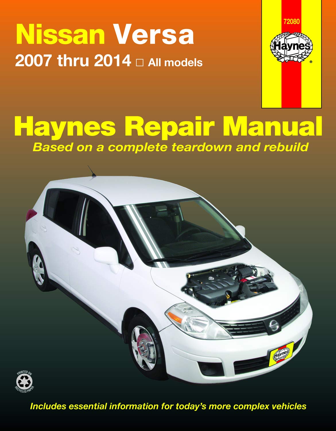 Haynes Nissan Versa 2007 Thru 2014 All Models Repair Manual (Hayne's Automotive Repair Manual) Hobbies & Crafts