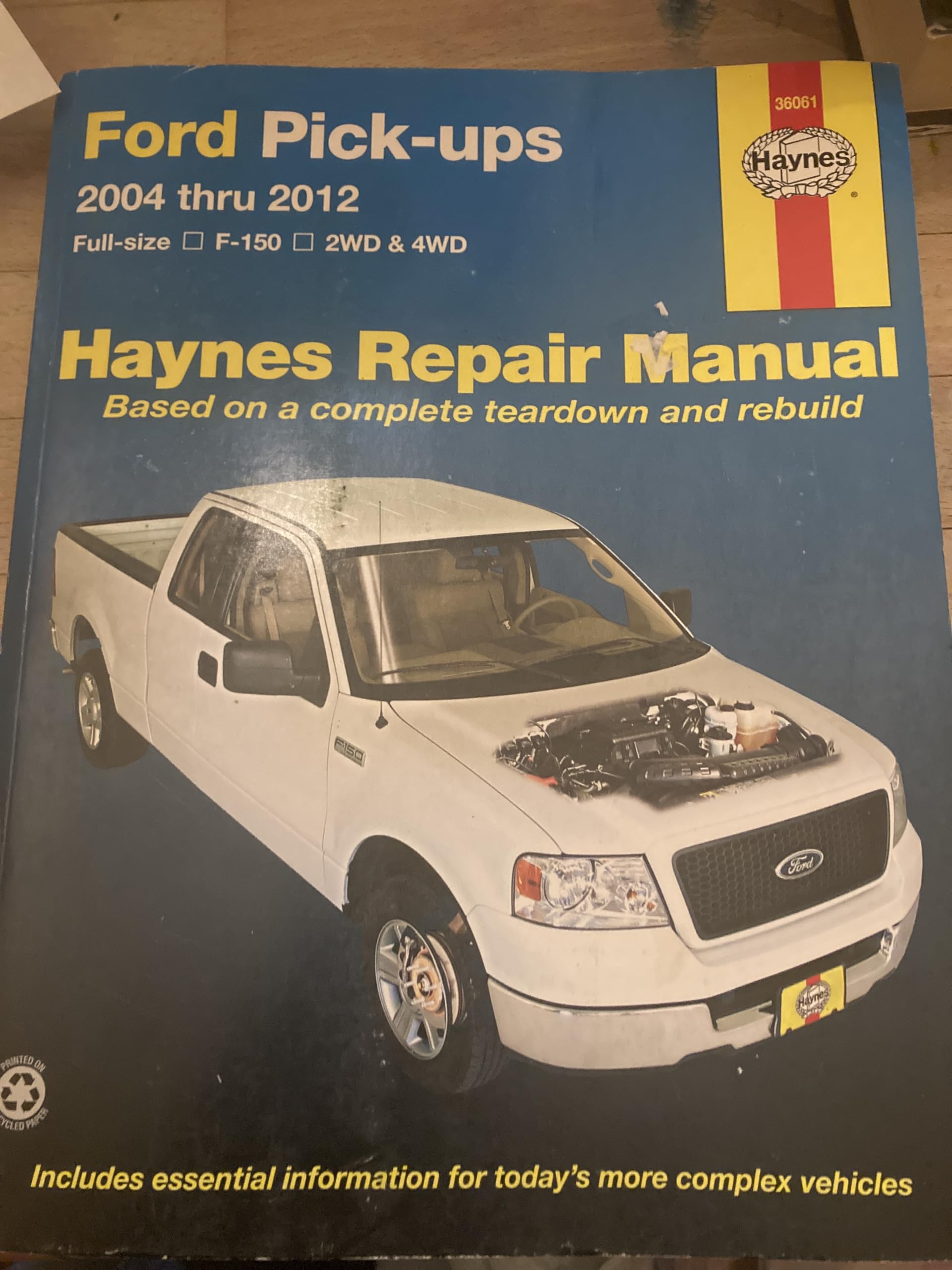 Ford full-size petrol pick-ups F-150 2WD & 4WD (2004-2014) Haynes Repair Manual (USA) book