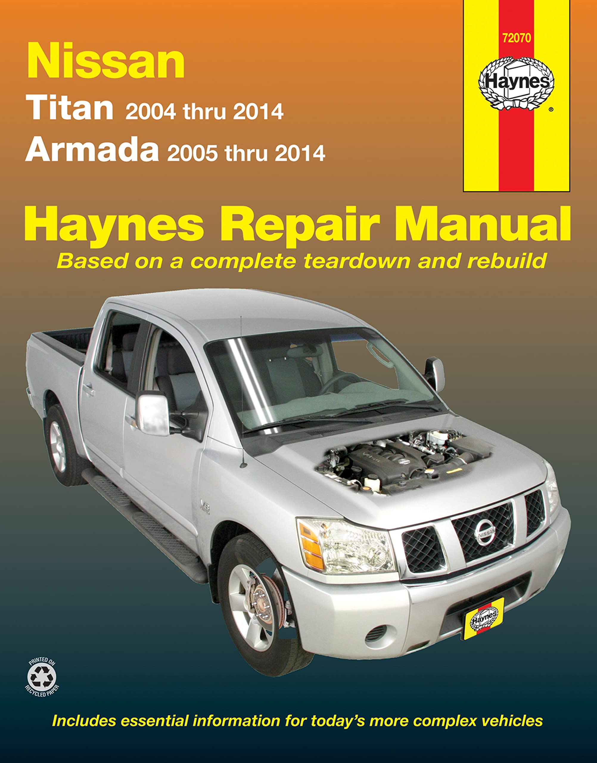 Nissan Titan and Armada 2004 Thru 2014: Titan 2004 Thru 2014, Armada 2005 Thru 2014 (Haynes Repair Manual) Hobbies & Crafts