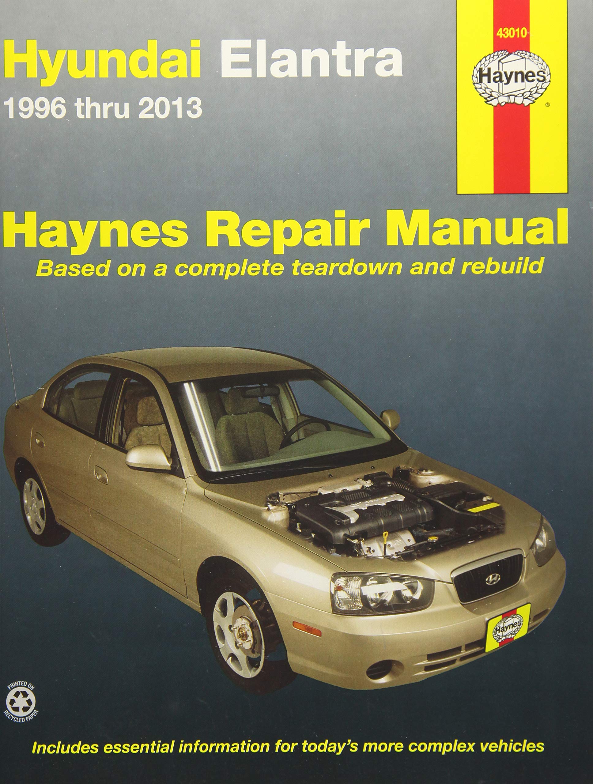Haynes Hyundai Elantra 1996 Thru 2013 Automotive Repair Manual: 1996 to 2013 (Haynes Automotive Repair Manual) Hobbies & Crafts