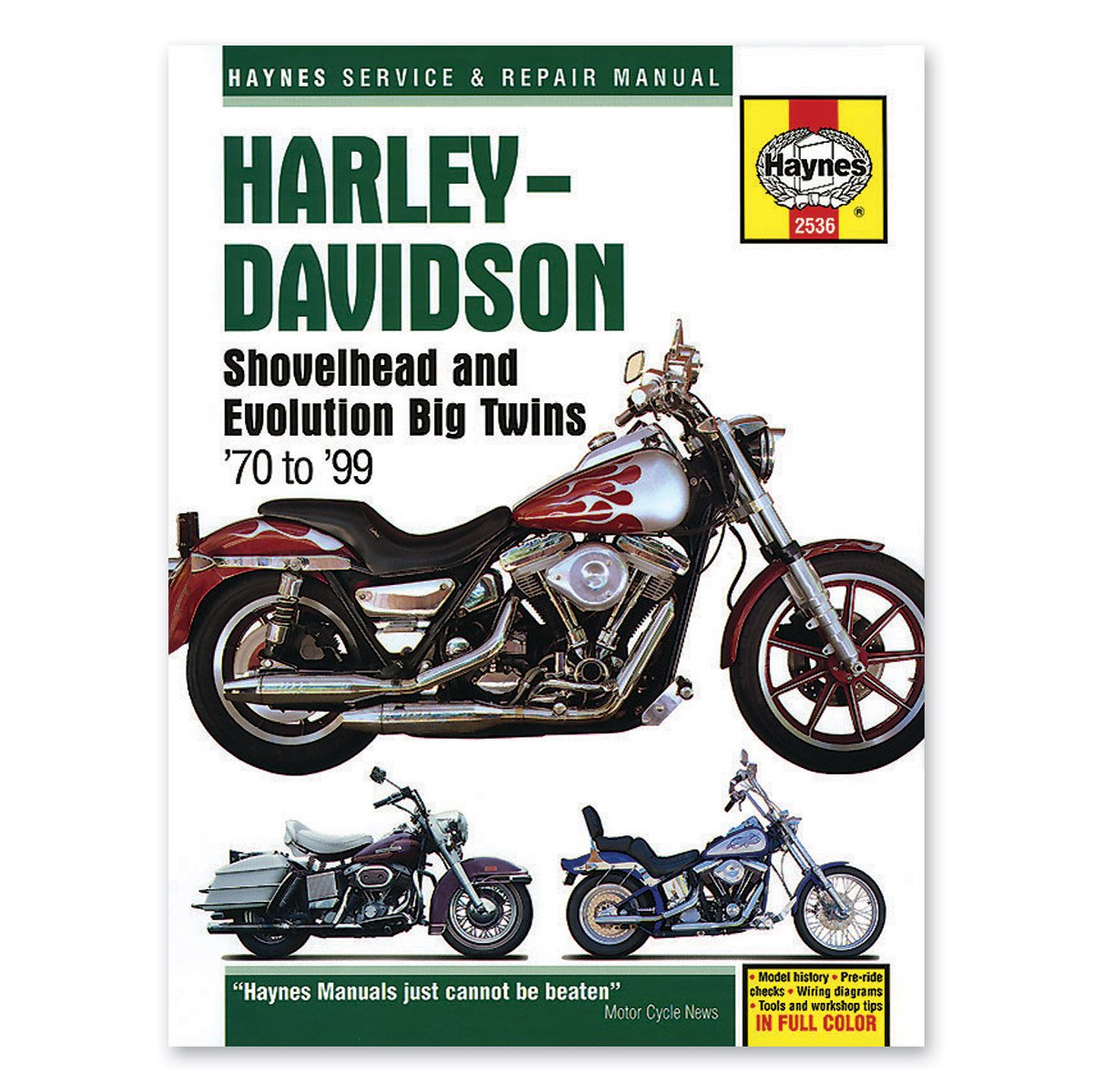 Haynes Harley-Davidson Shovelhead and Evolution Big Twins '70 to '99 Service and Repair Manual book