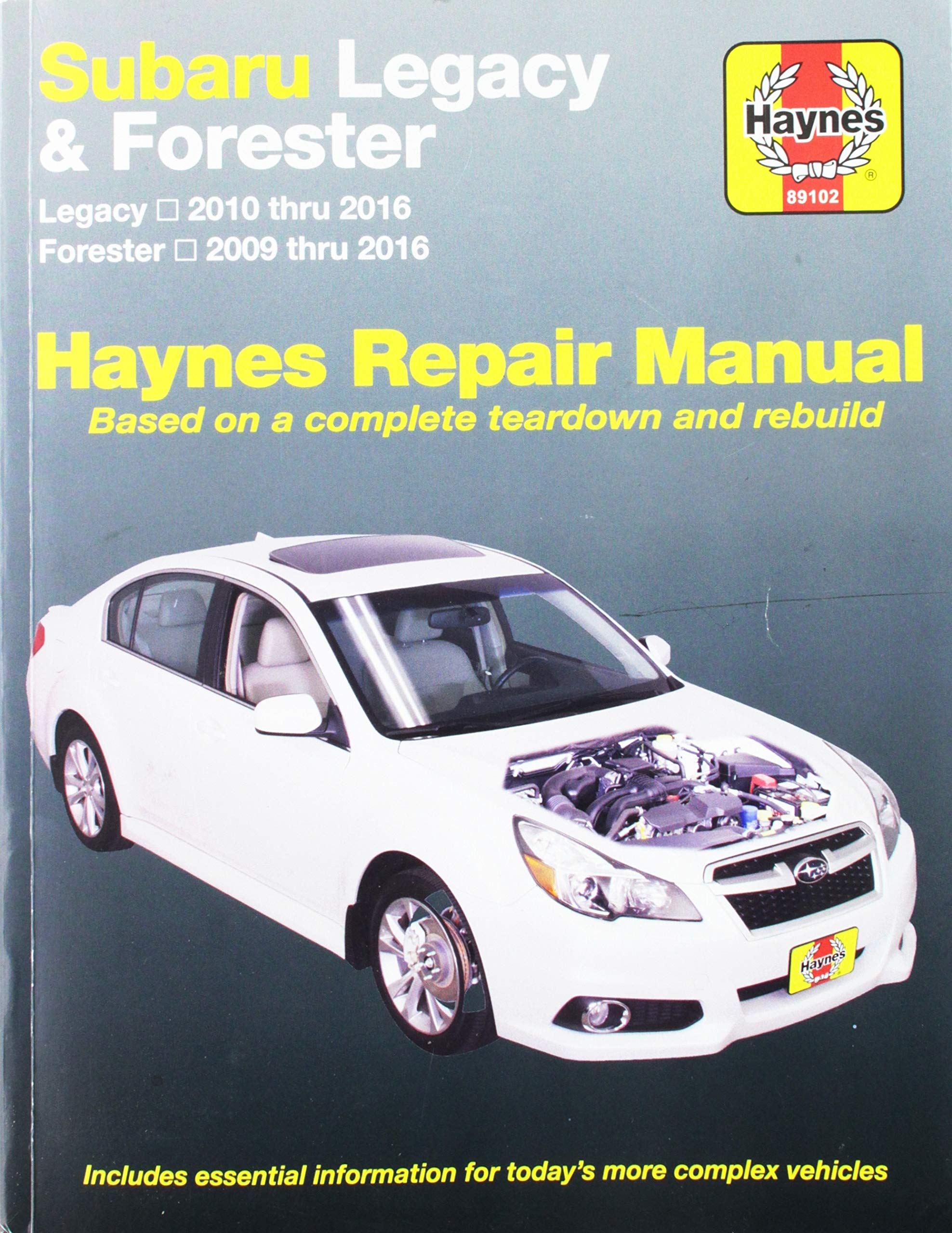 Subaru Legacy 2010 Thru 2016 & Forester 2009 Thru 2016 Haynes Repair Manual: Subaru Legacy 2010 Through 2016 Forester 2009 Through 2016 (Hayne's Automotive Repair Manual) Hobbies & Crafts
