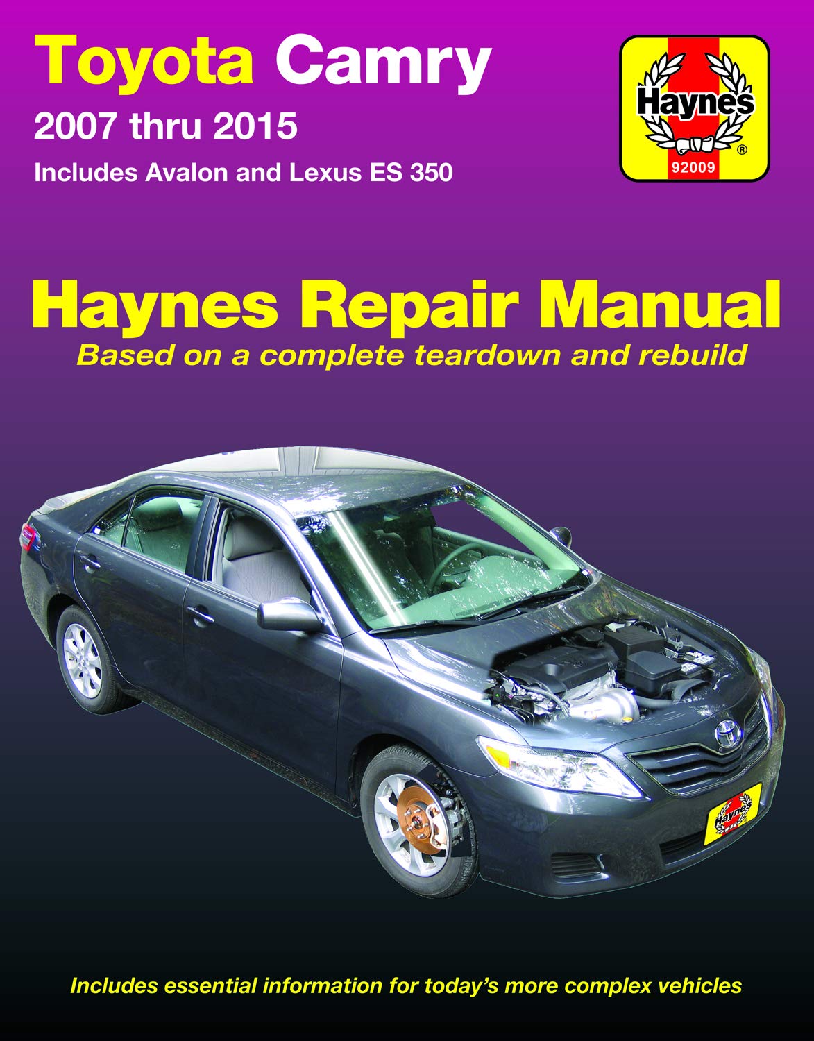 Toyota Camry: 2007 thru 2015 Includes Avalon and Lexus ES 350: 2007-15 (Hayne's Repair Manual) Hobbies & Crafts