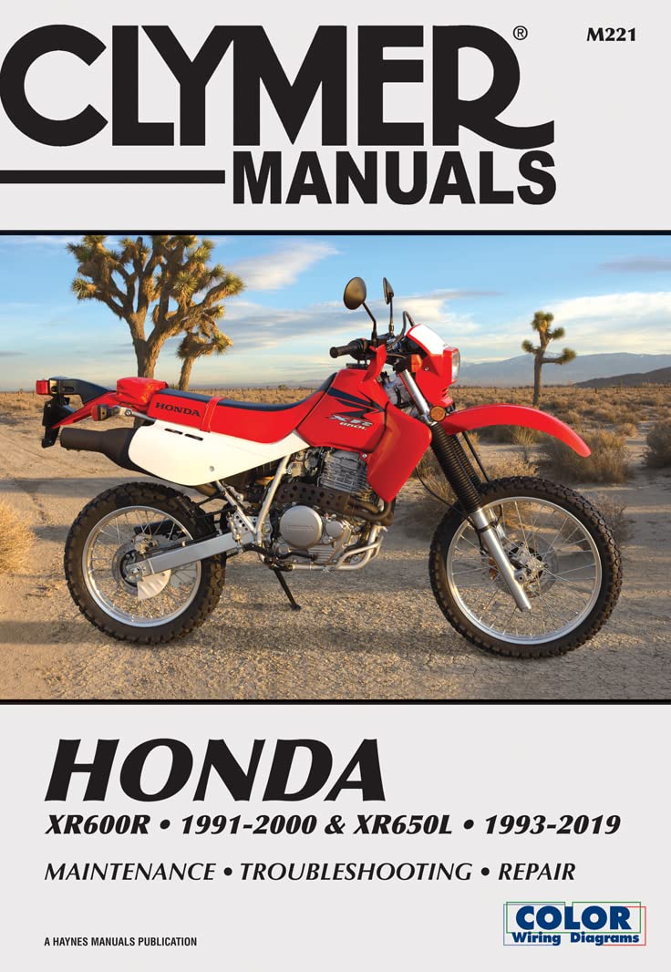 Honda Xr600r - 1991-2000 & Xr650l - 1993-2019 Clymer Manual: Maintenance - Troubleshooting - Repair (Clymer Powersport, M221) Hobbies & Crafts