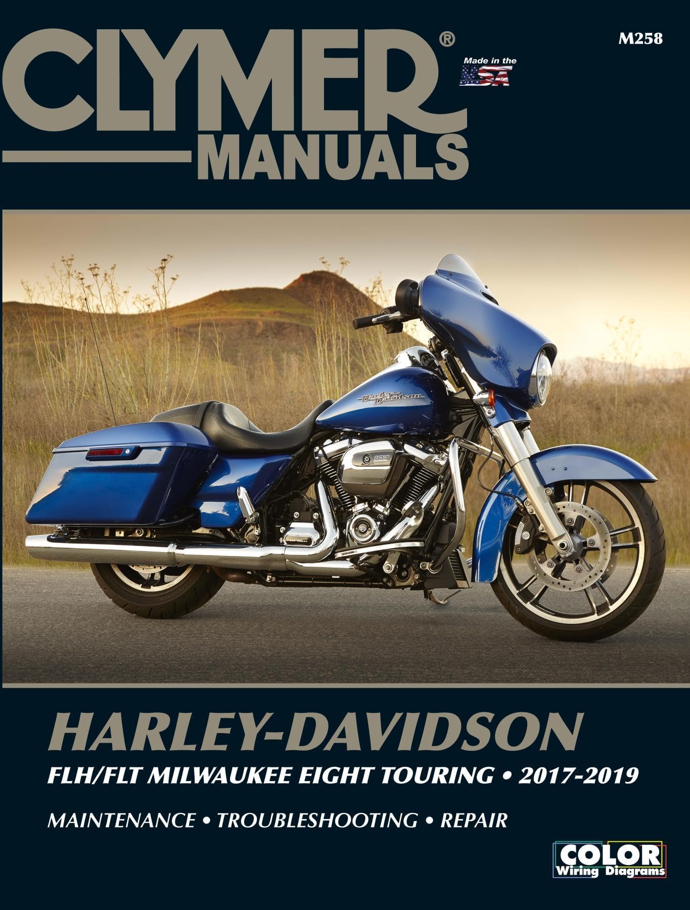 Clymer Harley-Davidson FLH/FLT Milwaukee Eight Touring 2017-2019 Repair Manual book