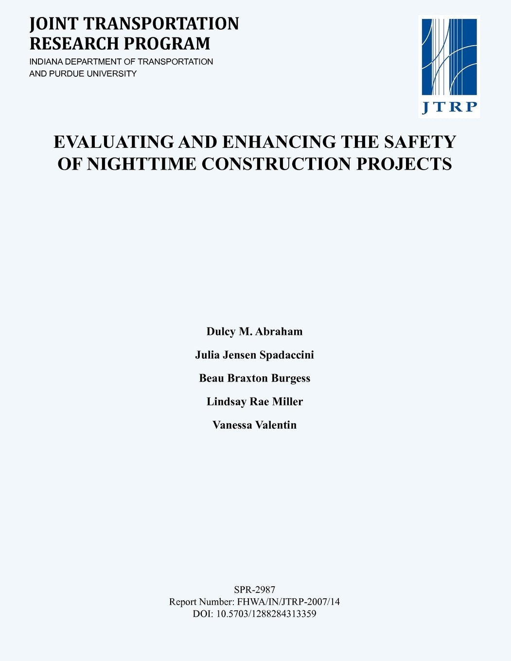Evaluating and Enhancing the Safety of Nighttime Construction Projects Business, Finance & Career