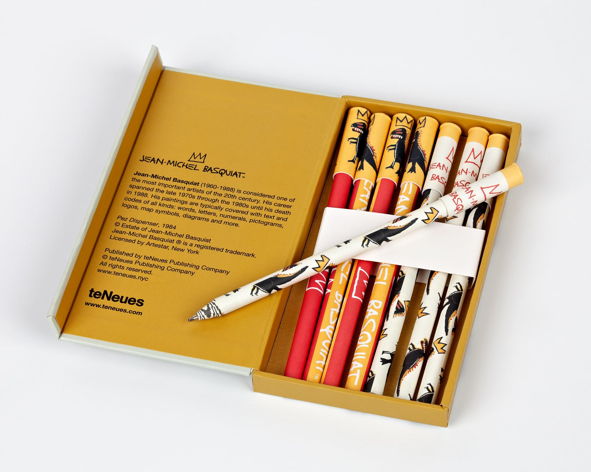 Pez Dispenser Jean-Michel Basquiat : 8 pen set Film, Art & Culture