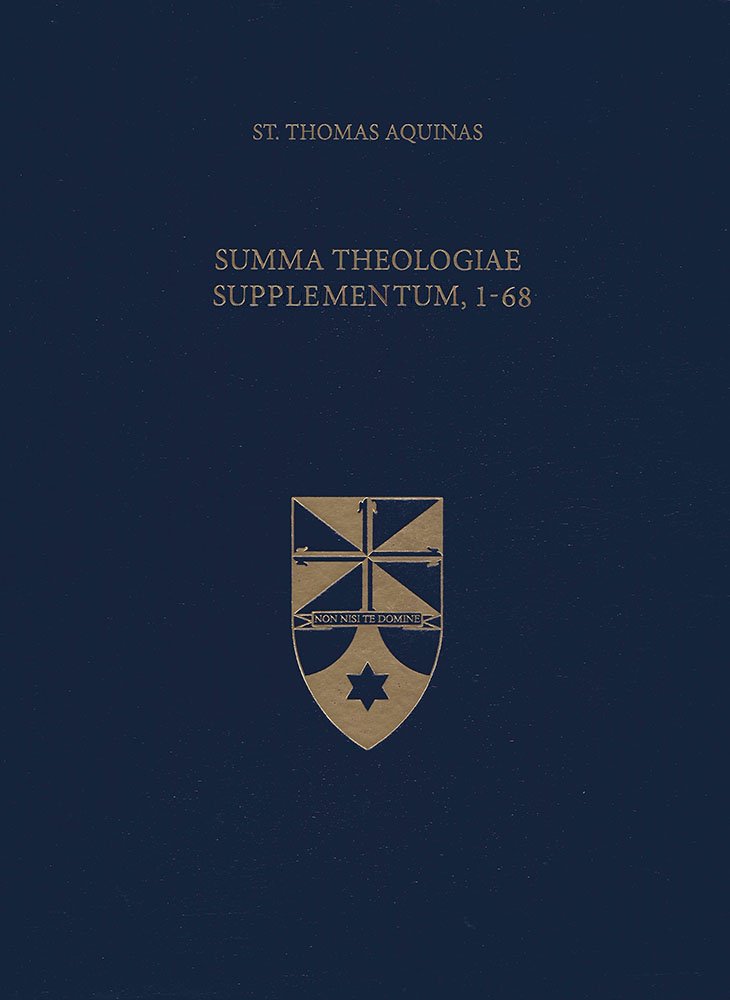 Summa Theologiae Supplementum, 1-68 (Latin-English Edition) Film, Art & Culture