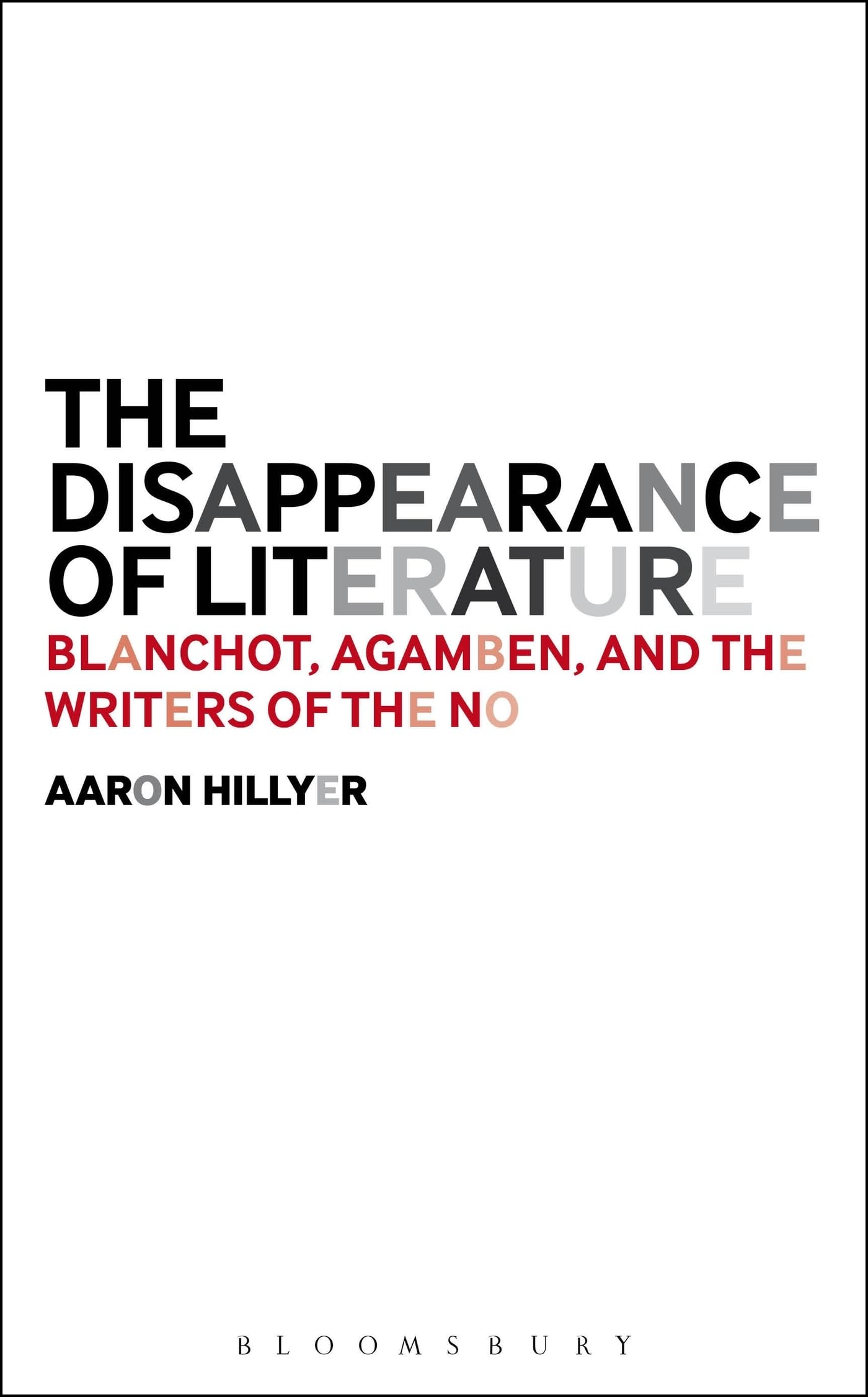 The Disappearance of Literature Philosophy