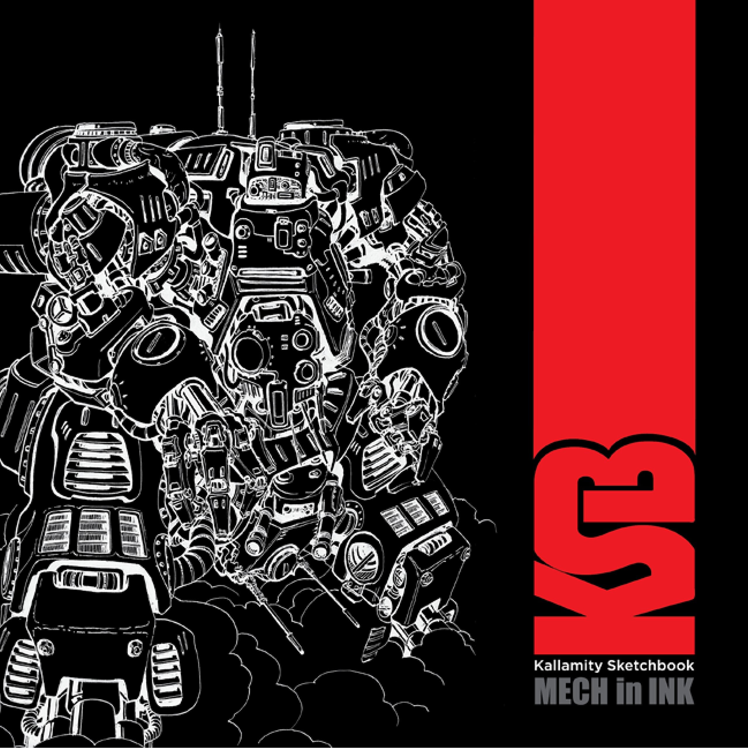 Kallamity Sketchbook: Mech in Ink book